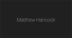 Desktop Screenshot of matthew-hancock.co.uk
