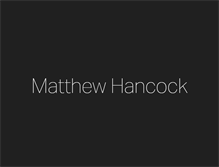 Tablet Screenshot of matthew-hancock.co.uk